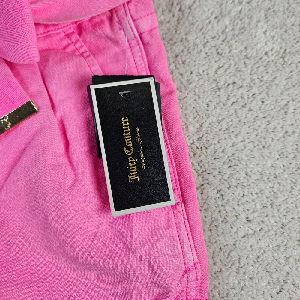 Women's‎ NWT's Y2K Juicy Couture Ultra Light Fuchsia Boyfriend Shorts Size 2 - Picture 4 of 7